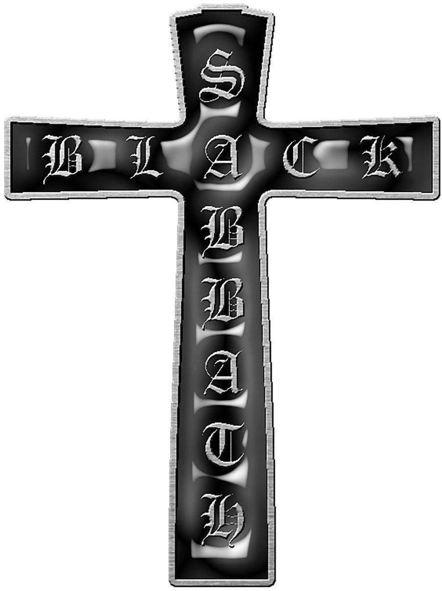Emblema Black Sabbath Cross Metal Emblema