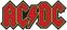 Naszywka AC/DC Logo Cut-Out Naszywka