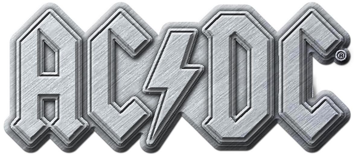 Kenteken AC/DC Metal Logo Kenteken