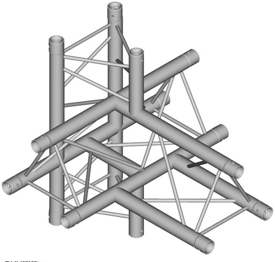 Háromszög alakú rácsos tartó Duratruss DT 23-T51-TUD Háromszög alakú rácsos tartó