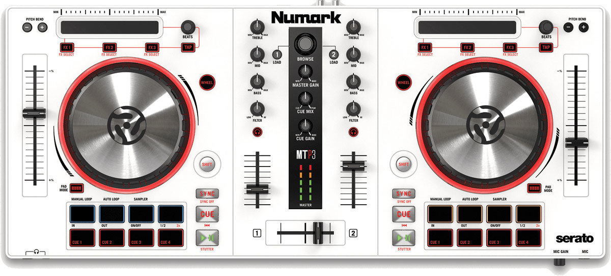 DJ-ohjain Numark MIXTRACK PRO III White Limited Edition