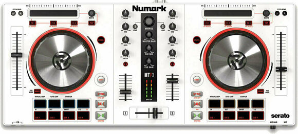 DJ kontroler Numark MIXTRACK PRO III White Limited Edition - 1
