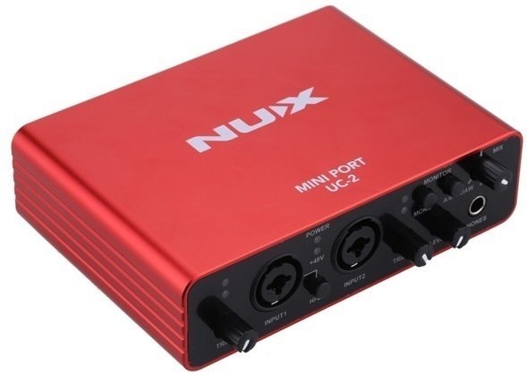 USB audio prevodník - zvuková karta Nux UC-2 Mini Port Red