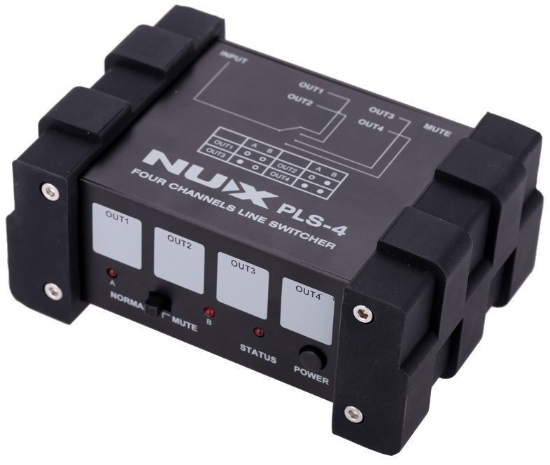 Doză chitară Nux PLS-4 Four-channel Line Switcher