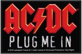 Patch / Badge AC/DC Plug Me In Sew-On Patch