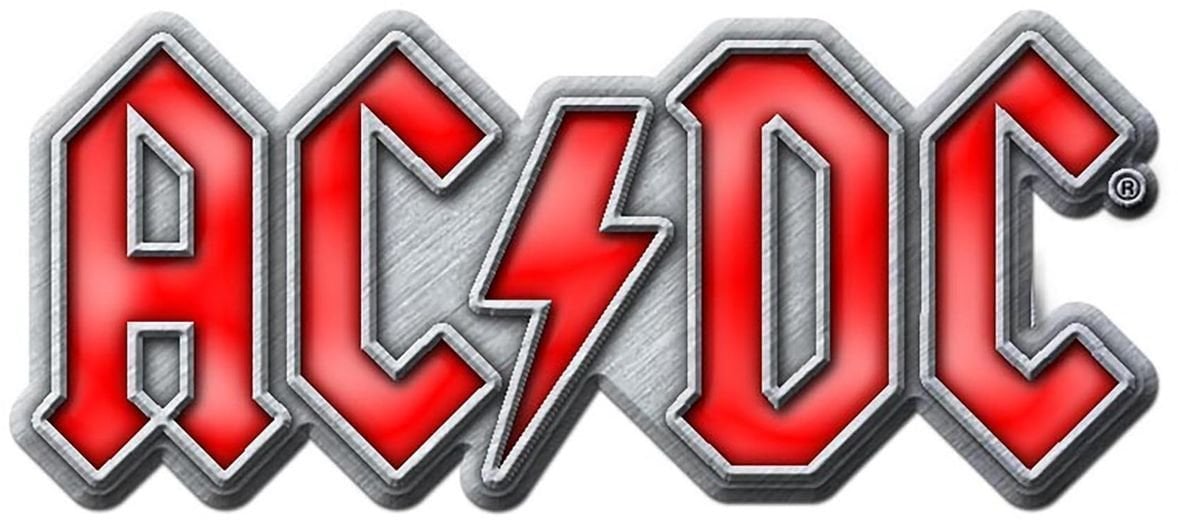 Kenteken AC/DC Red Logo Kenteken