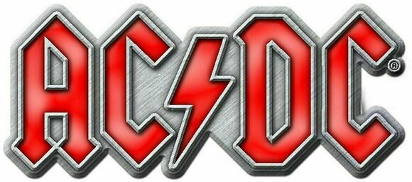 Kenteken AC/DC Red Logo Kenteken - 1