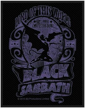 Patch, sticker, badge Black Sabbath Lord Of This World Opnaaipatch - 1