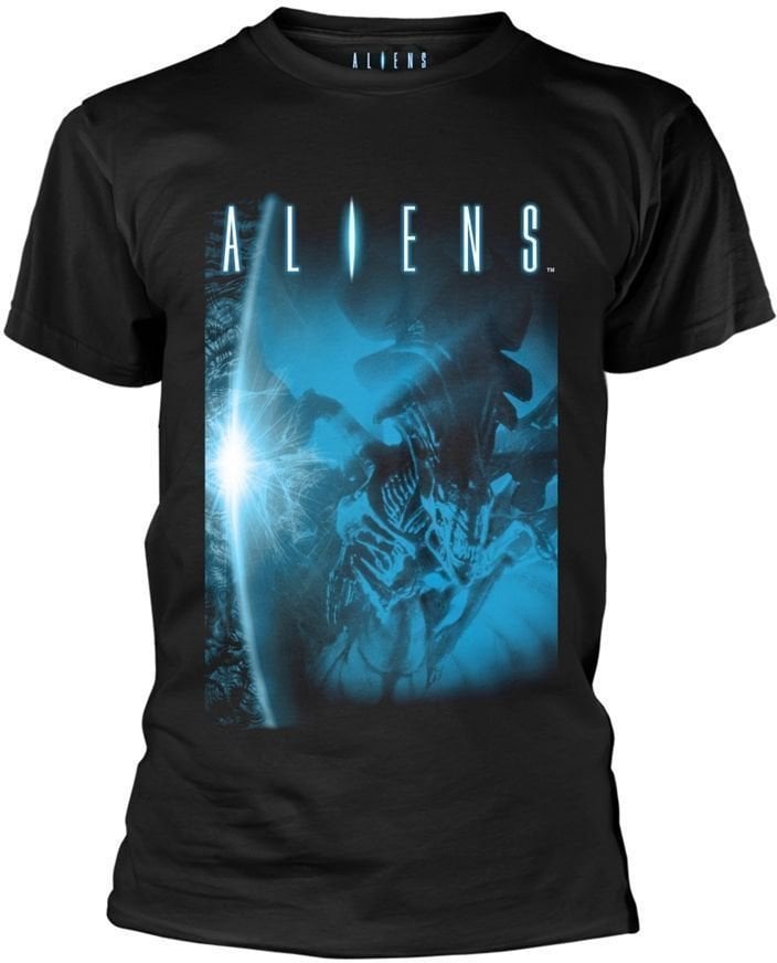 T-shirt Aliens Title Black M T-shirt