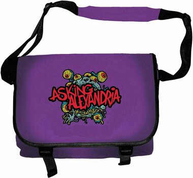 Music bag Asking Alexandria Eyeballs Tote Bag Black/Purple - 1