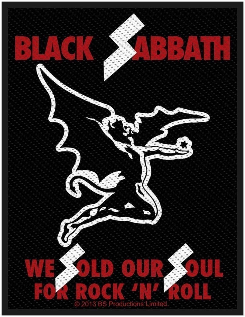 Aufnäher, Aufkleber, Abzeichen Black Sabbath Sold Our Souls Aufnäher zum Aufnähen