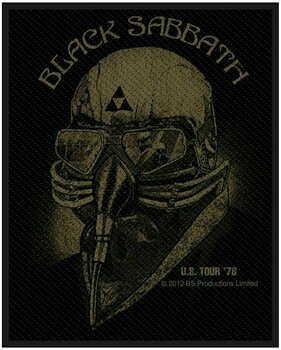 Patch, klistermærke, badge Black Sabbath Us Tour '78 Sy-på patch - 1
