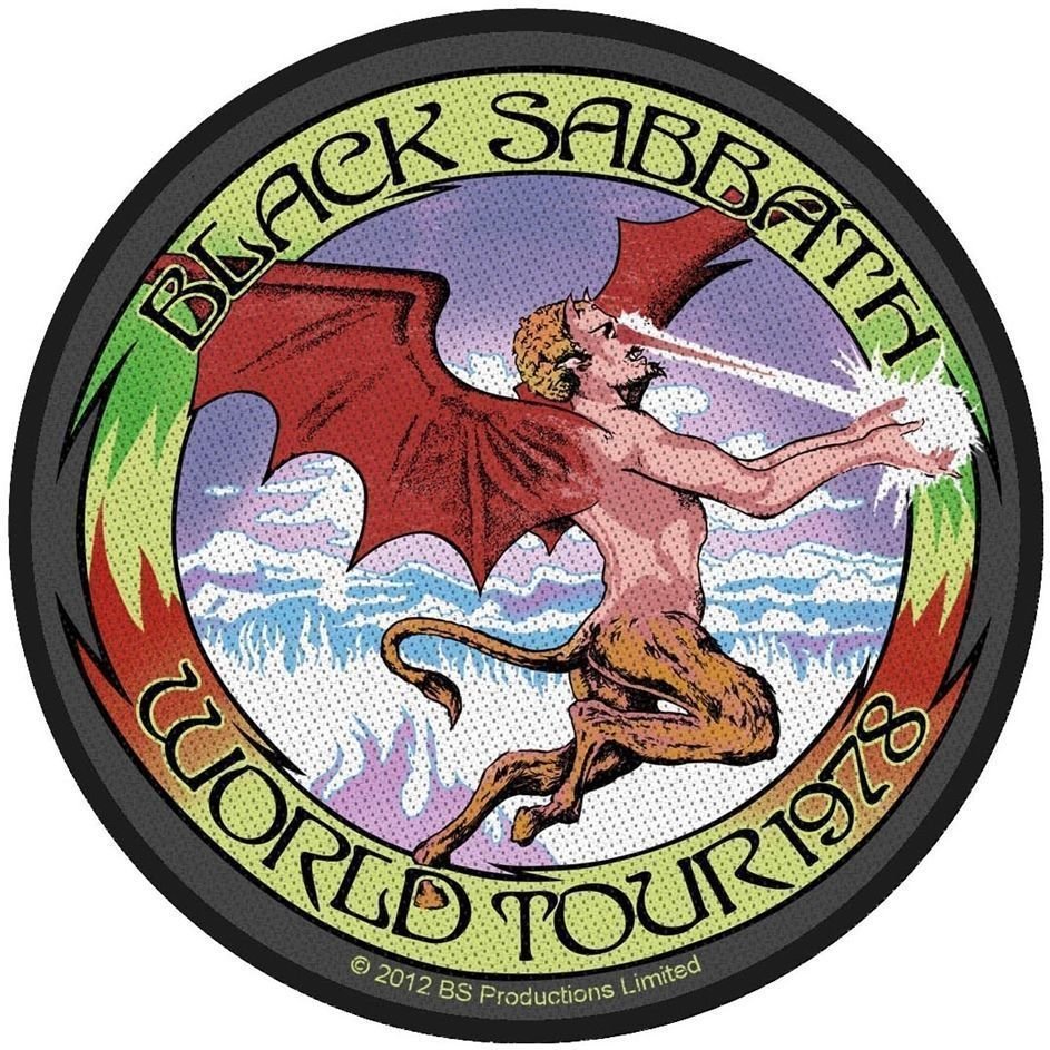 Zakrpa Black Sabbath World Tour '78 Zakrpa