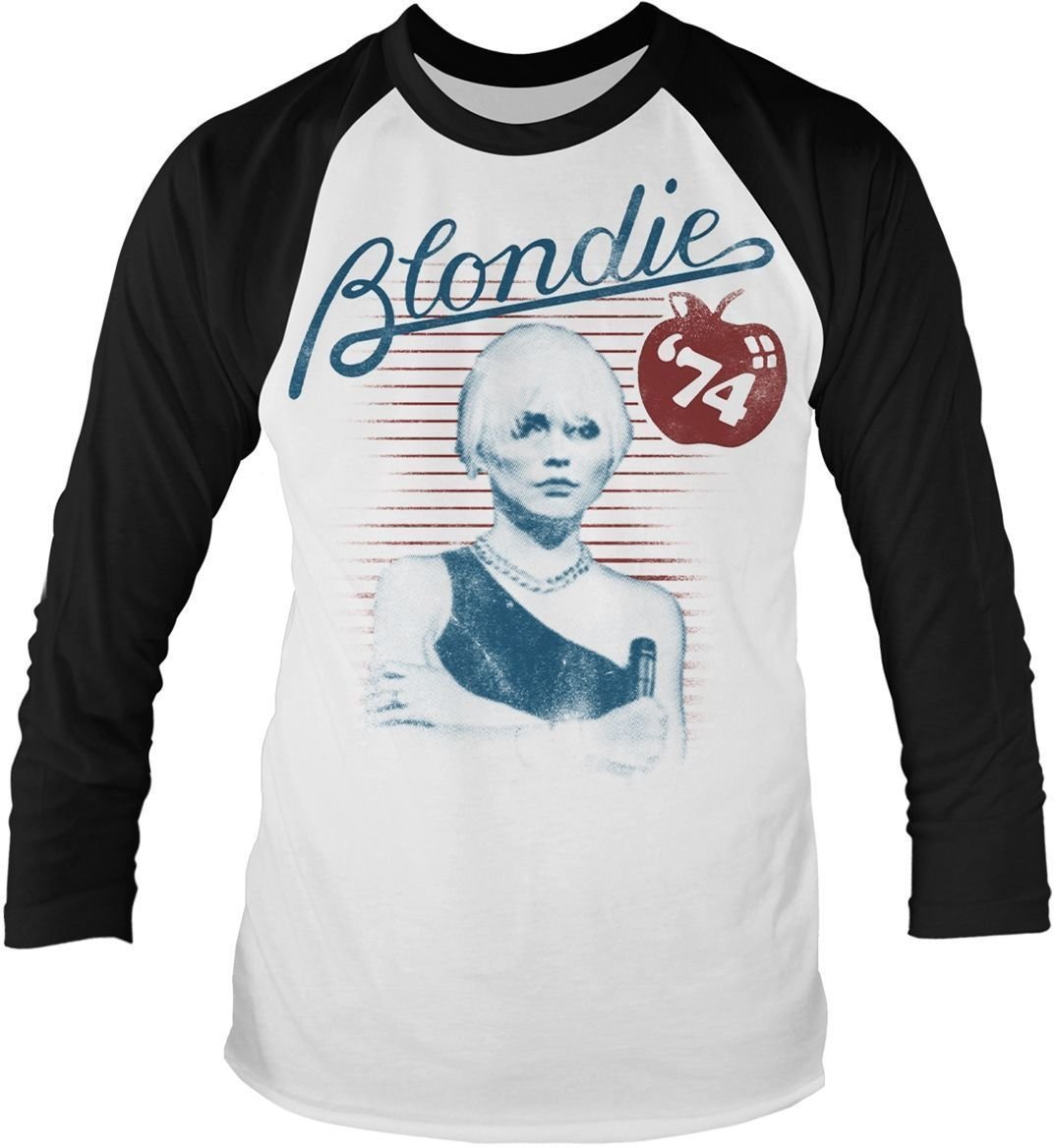 Tričko Blondie Tričko Apple 74 Bílá-Černá XL