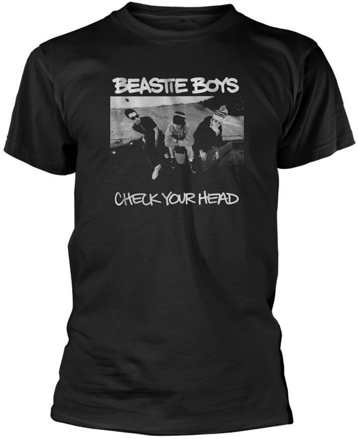 Skjorte Beastie Boys Skjorte Check Your Head Mand Sort L
