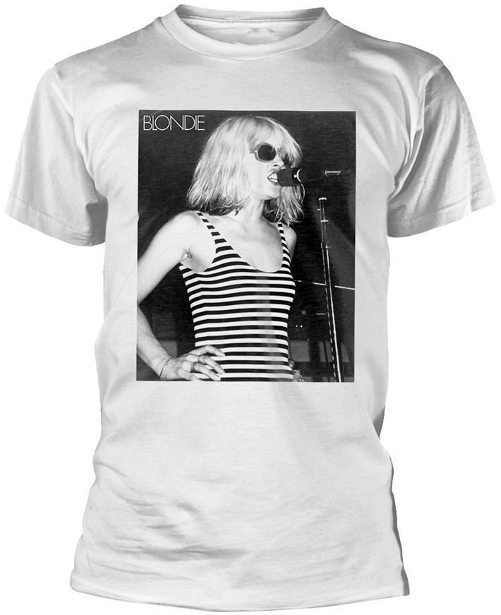 T-shirt Blondie T-shirt Striped Singing Branco XL