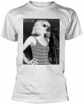 T-shirt Blondie T-shirt Striped Singing Blanc XL - 1