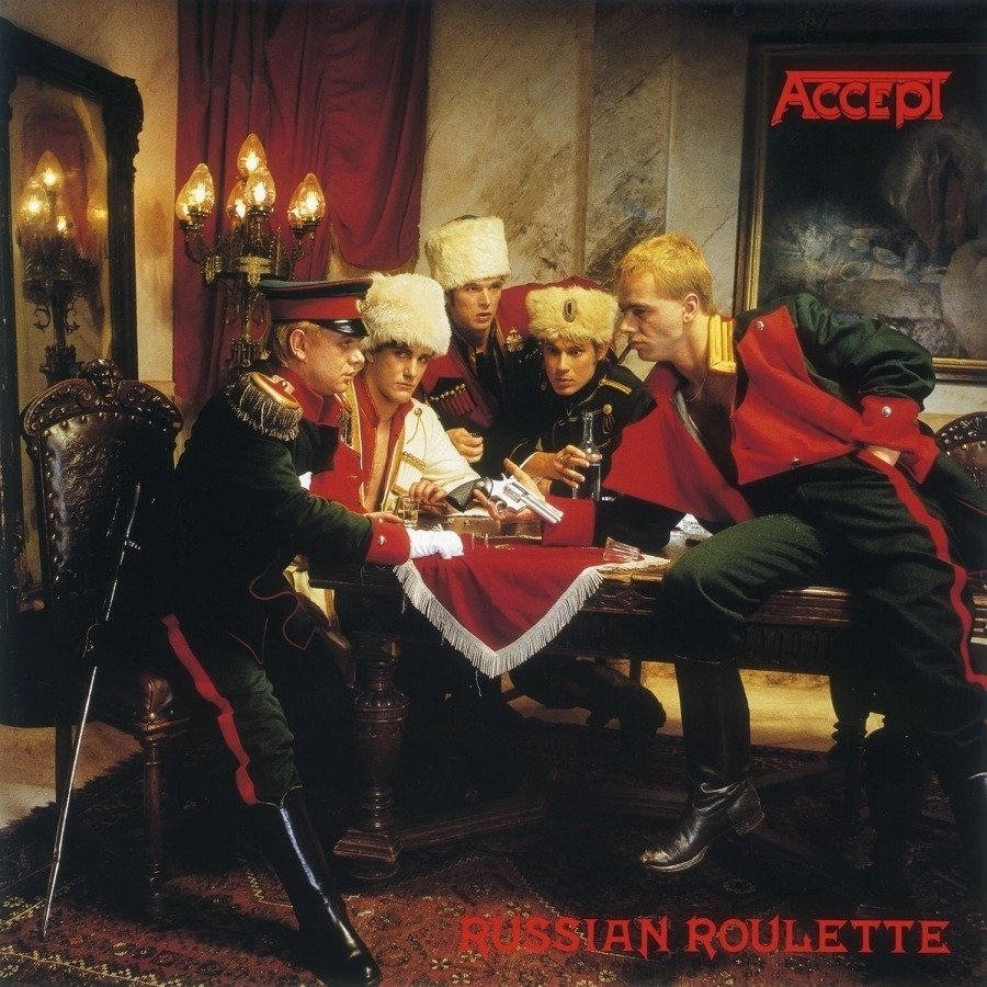 Disco de vinil Accept Russian Roulette (Gold & Black Swirled Coloured Vinyl)