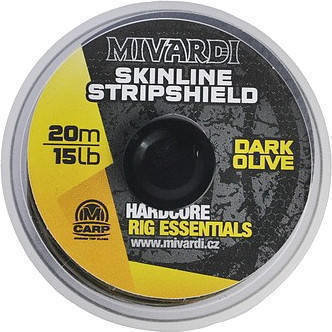 Angelschnur Mivardi Skinline StripShield Dark Olive 13 kg 20 m