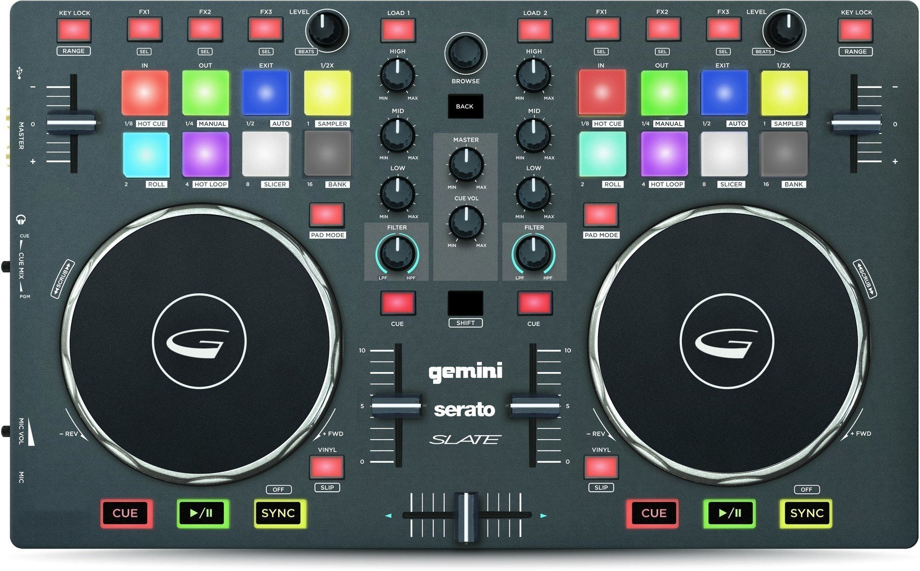 Contrôleur DJ Gemini SLATE