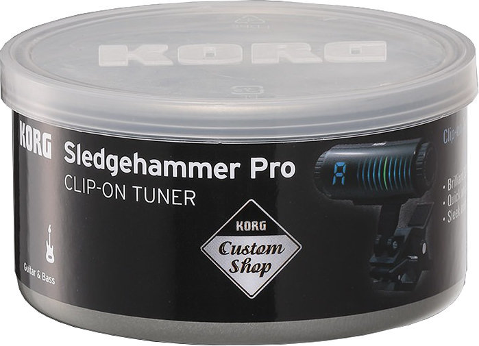 Afinador com grampo Korg Sledgehammer Pro Canned Tuner
