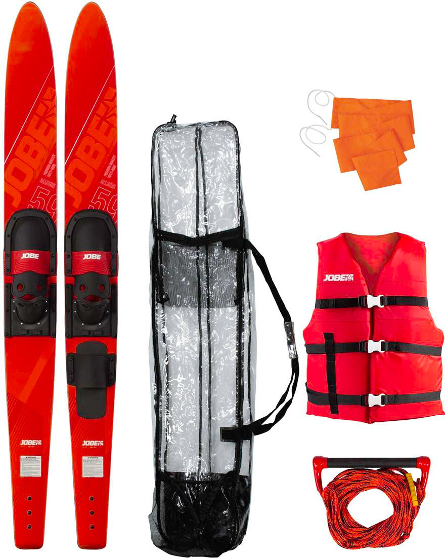 sci nautico Jobe Allegre 59'' Combo Skis Red Package
