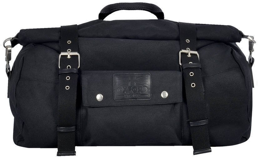 Motorrad Hintere Koffer / Hintere Tasche Oxford Heritage Roll Bag Black 50L