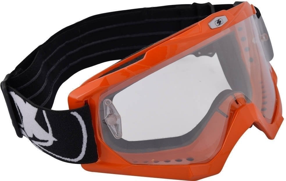 Motorcykel briller Oxford Assault Pro OX203 Orange/Clear Motorcykel briller