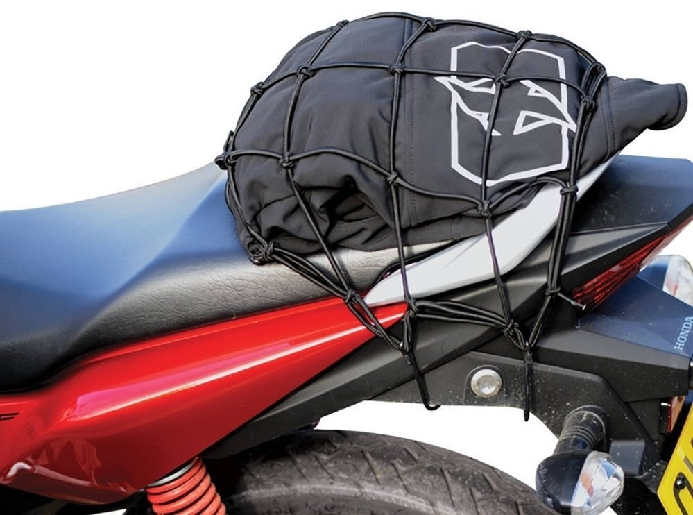 Motorcycle Rope / Strap Oxford Cargo Net - Black