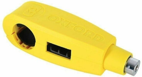Motorcycle Lock Oxford Clamp-On Yellow Motorcycle Lock - 1