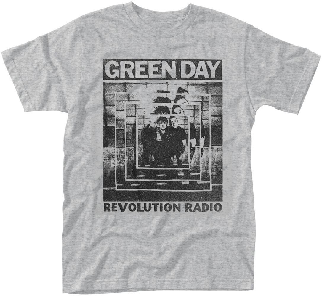 T-Shirt Green Day T-Shirt Power Shot Herren Grey 2XL