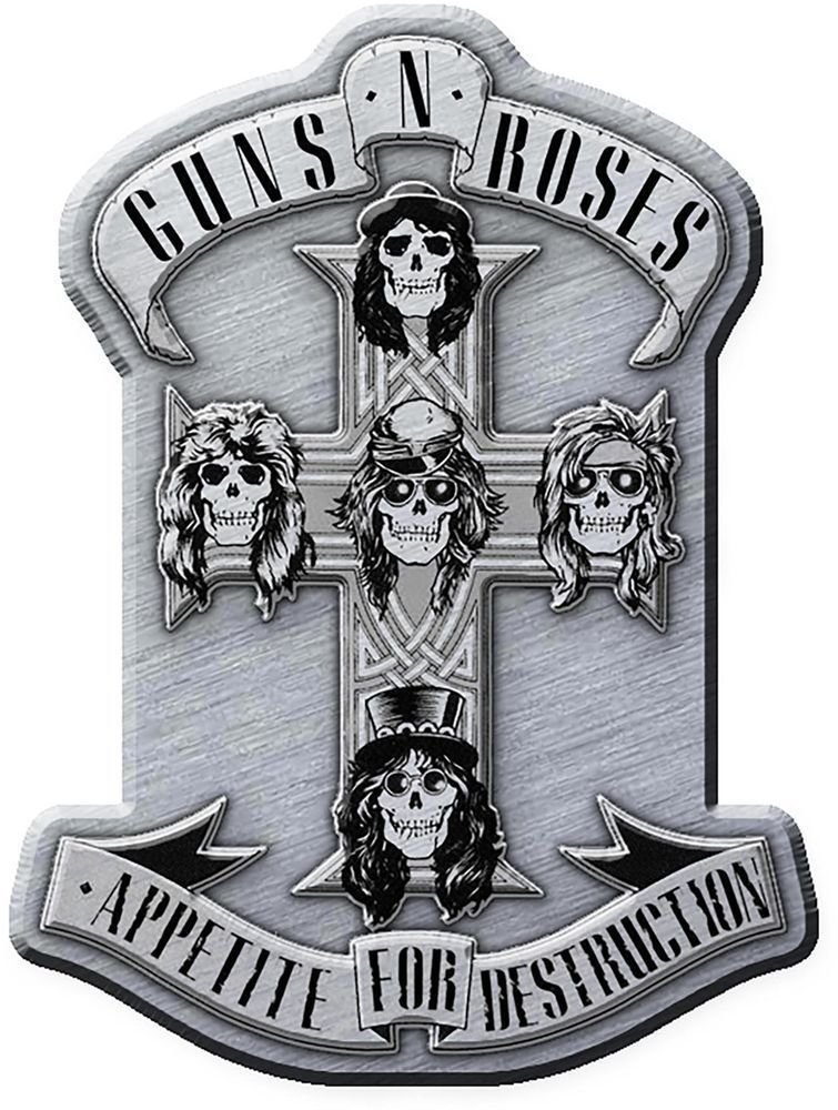 Badge Guns N' Roses Appetite Metal Badge