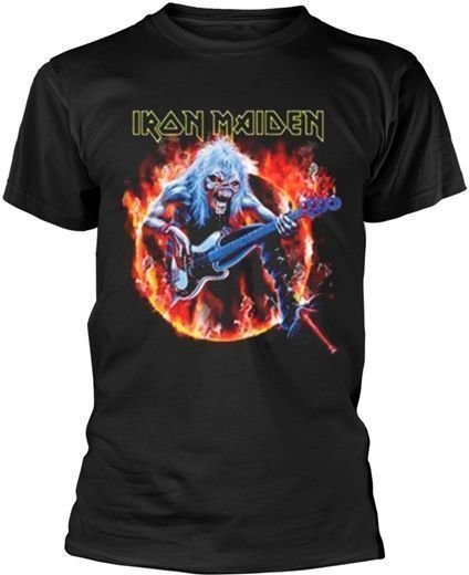 T-shirt Iron Maiden Fear Live Flames Black L T-shirt