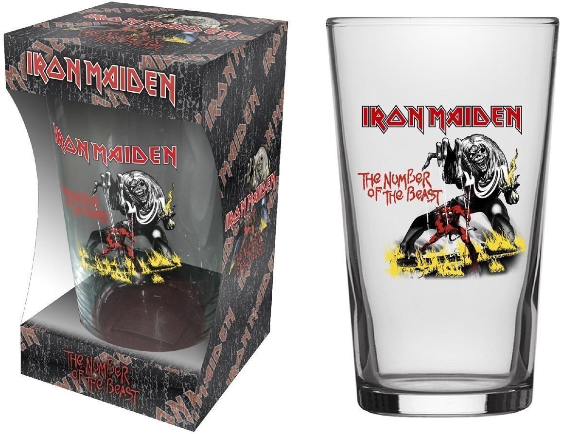 Glass Iron Maiden Number Of The Beast Glass
