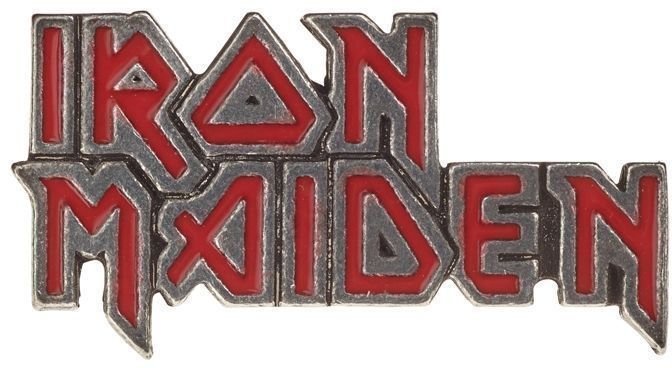 Badge Iron Maiden Red Enamel Badge