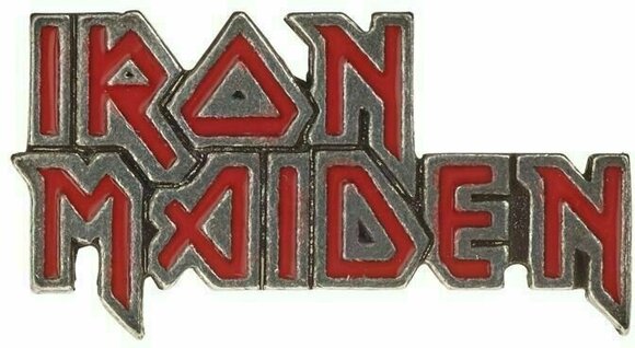 Kenteken Iron Maiden Red Enamel Kenteken - 1