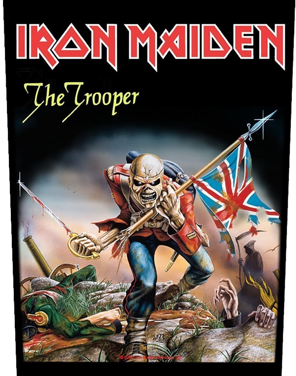 Patch, sticker, badge Iron Maiden The Trooper Opnaaipatch