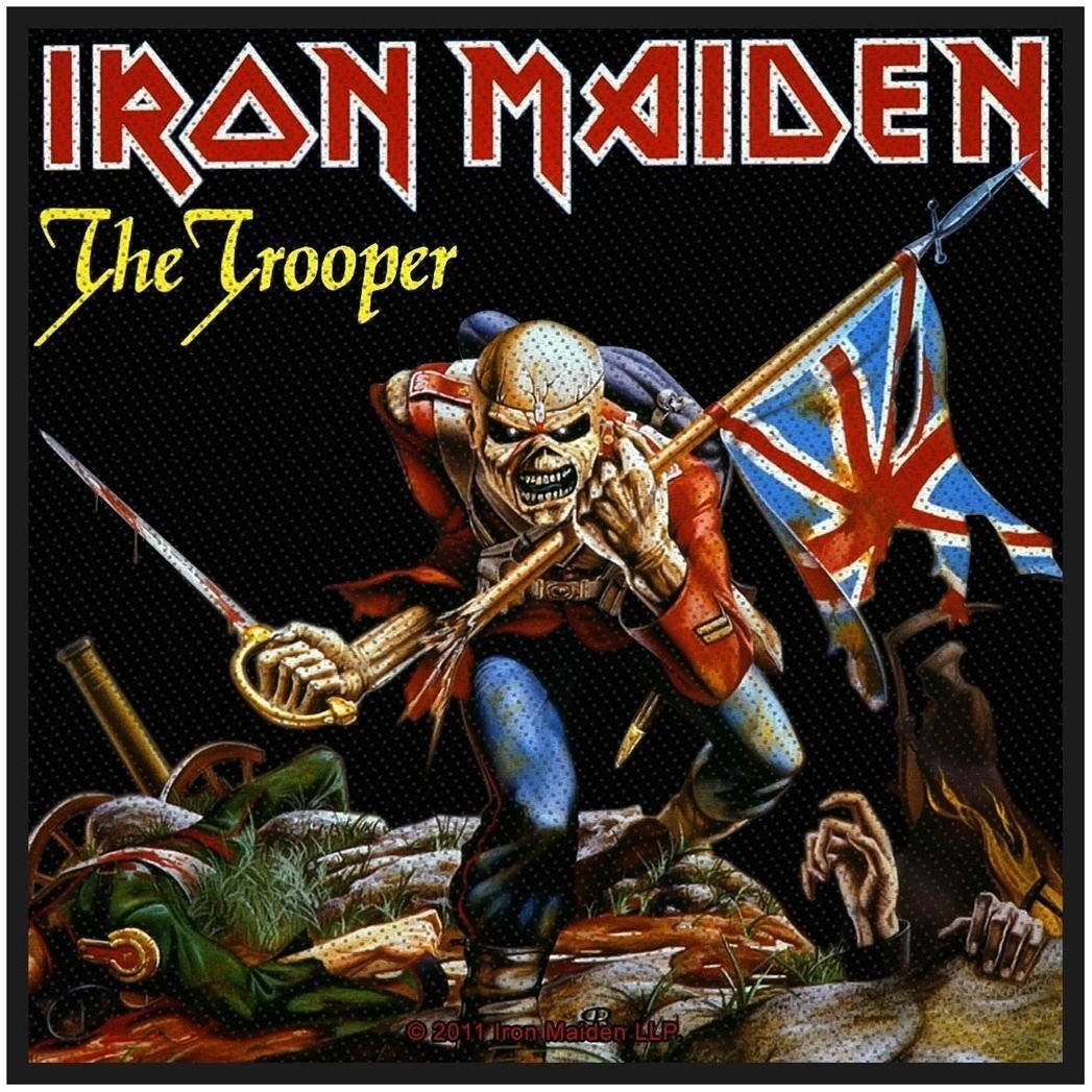 Paikka, tarra, rintamerkki Iron Maiden The Trooper Sew-On Patch