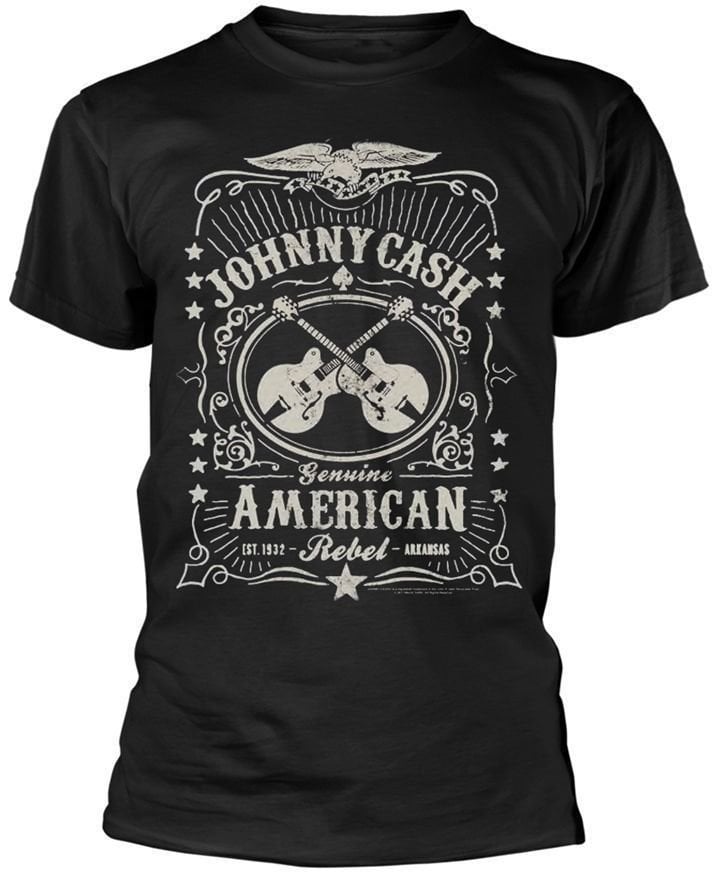 Koszulka Johnny Cash American Rebel Black 2XL Koszulka