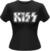 T-shirt Kiss Distressed Logo Womens L