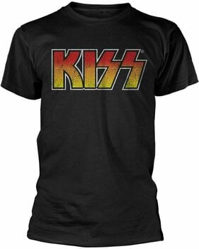 T-shirt Kiss Colour Gradient Logo Black M T-shirt - 1