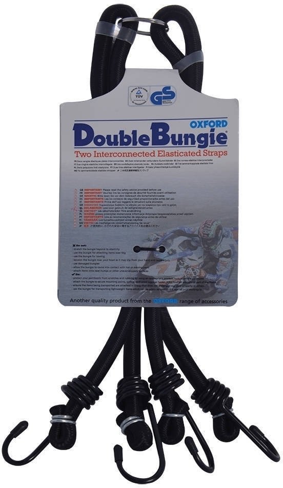 Popruh na motorku Oxford Double Bungee Strap System 9mm/600mm