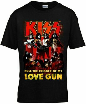 T-Shirt Kiss Love Gun Black 9 - 10 J T-Shirt - 1