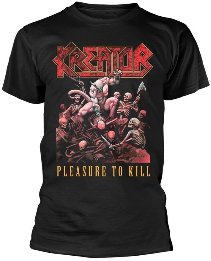 T-shirt Kreator T-shirt Pleasure To Kill Masculino Black XL
