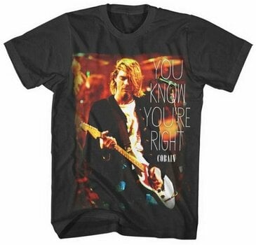 T-Shirt Kurt Cobain T-Shirt You'Re Right Black S - 1