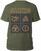 Skjorte Led Zeppelin Skjorte Symbols & Squares Green 2XL