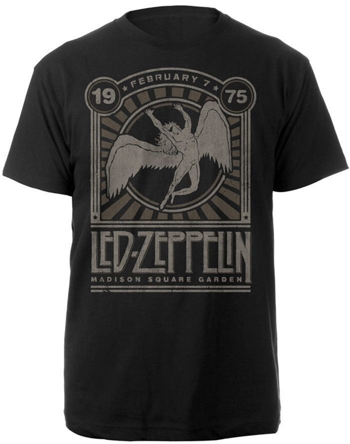 T-shirt Led Zeppelin T-shirt Madison Square Garden 1975 Masculino Black M