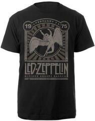 Camiseta de manga corta Led Zeppelin Camiseta de manga corta Madison Square Garden 1975 Hombre Black L