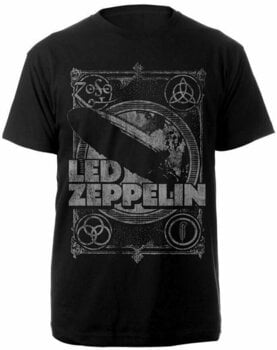 T-shirt Led Zeppelin T-shirt Vintage Print LZ1 Homme Black M - 1