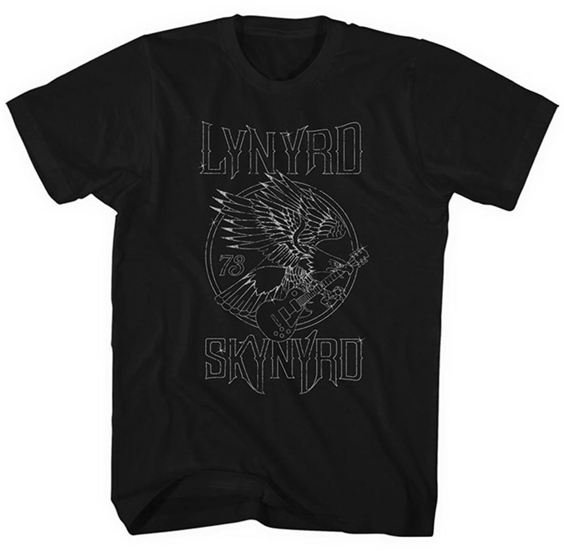 Skjorta Lynyrd Skynyrd Skjorta Eagle Guitar 73 Black L